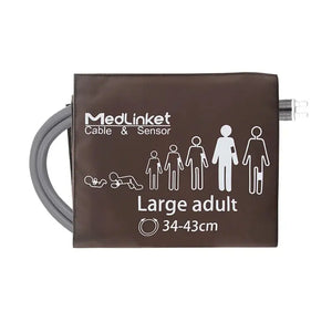 GE critikon dura Cuff Compatible Adult Large 34-43cm with Bladder