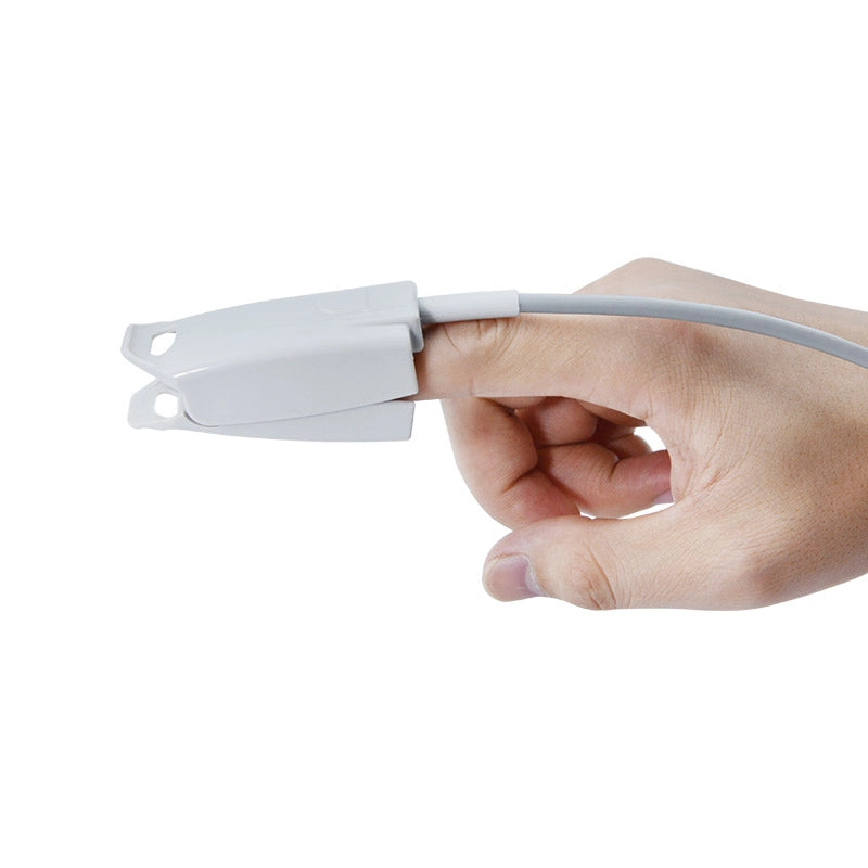 Reusable Adult Finger Clip SpO2 Sensor Probe, Compatible with Patient Monitors for Hospital & Clinic Use