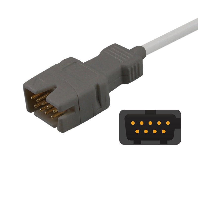 9Pin Connector Cable for Masimo LNCS Sp02 Sensor