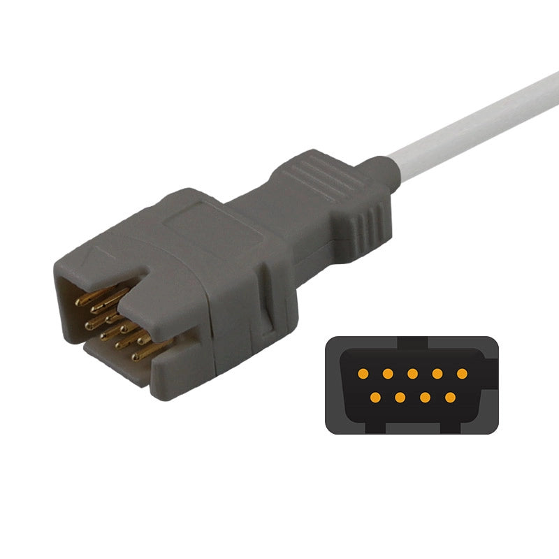 9Pin Connector Cable for Masimo LNCS Sp02 Sensor