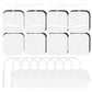 TENS unit replacement pads, 24-pack with 16 square and 8 round 2mm pin electrodes