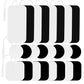 TENS unit replacement pads, 28-pack with 8 round, 12 square and 8 rectangular 2mm pin electrodes