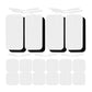 TENS unit replacement pads, 20-pack with 12 square and 8 rectangular 2mm pin electrodes