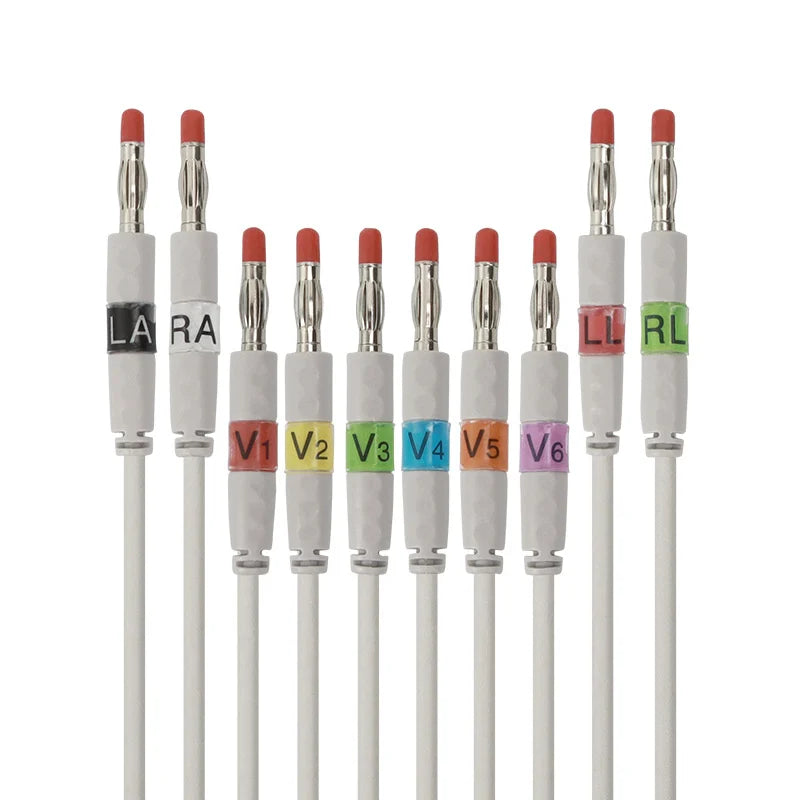 4mm Banana EKG 10-Lead Cable with AHA Standard