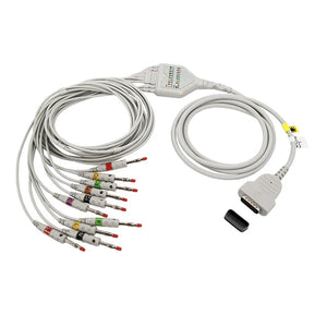GE 2029890-001 ECG Cable/10 Leadwires IEC Compatible for GE MAC Series