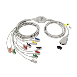 GE Marquette ECG/EKG Cables With 10 Leads Grabber