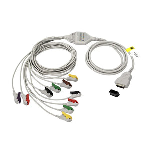 GE Marquette Direct-Connect EKG Cables Compatible With 10 Leads Grabber IEC