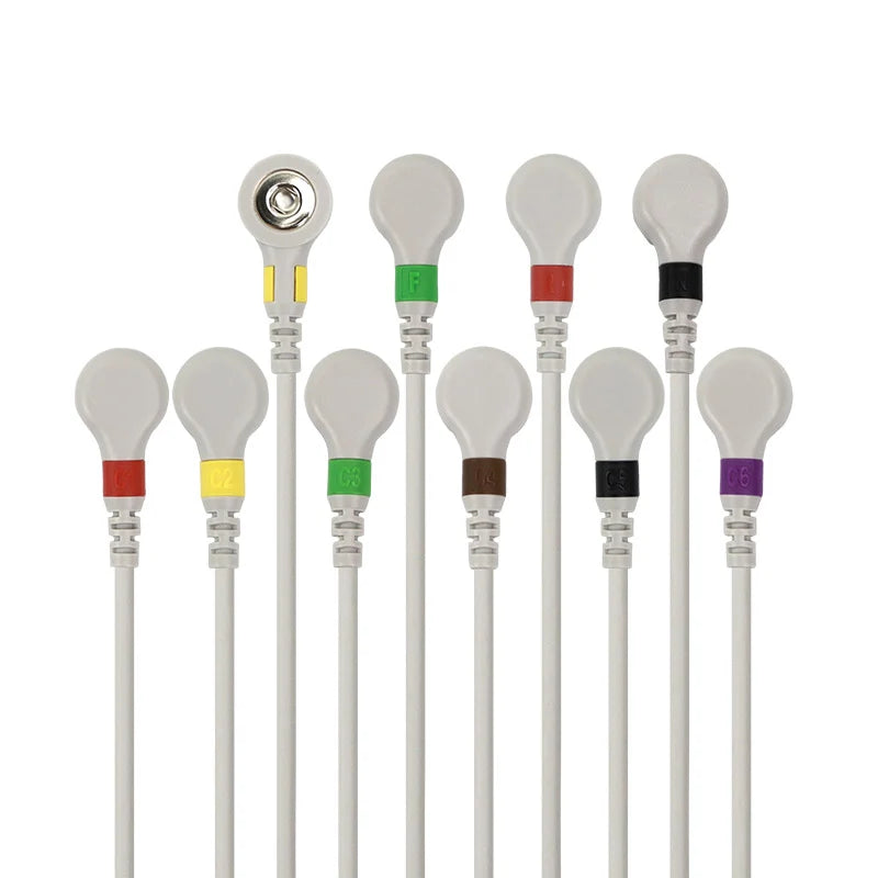 10 Lead ECG/EKG Cable With 4mm Snap