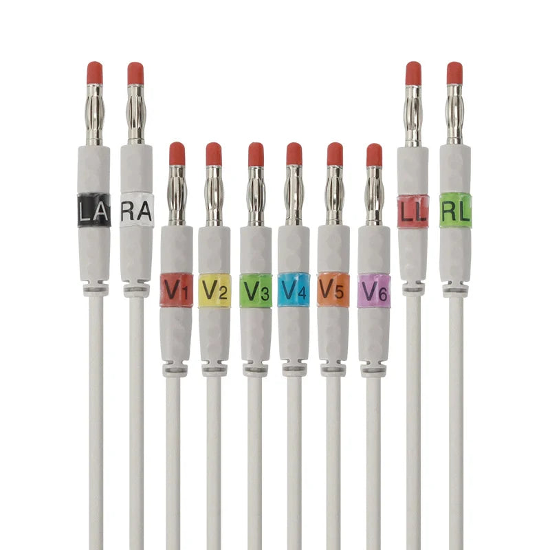 10 Lead ECG/EKG Cable With 4mm Banana AHA