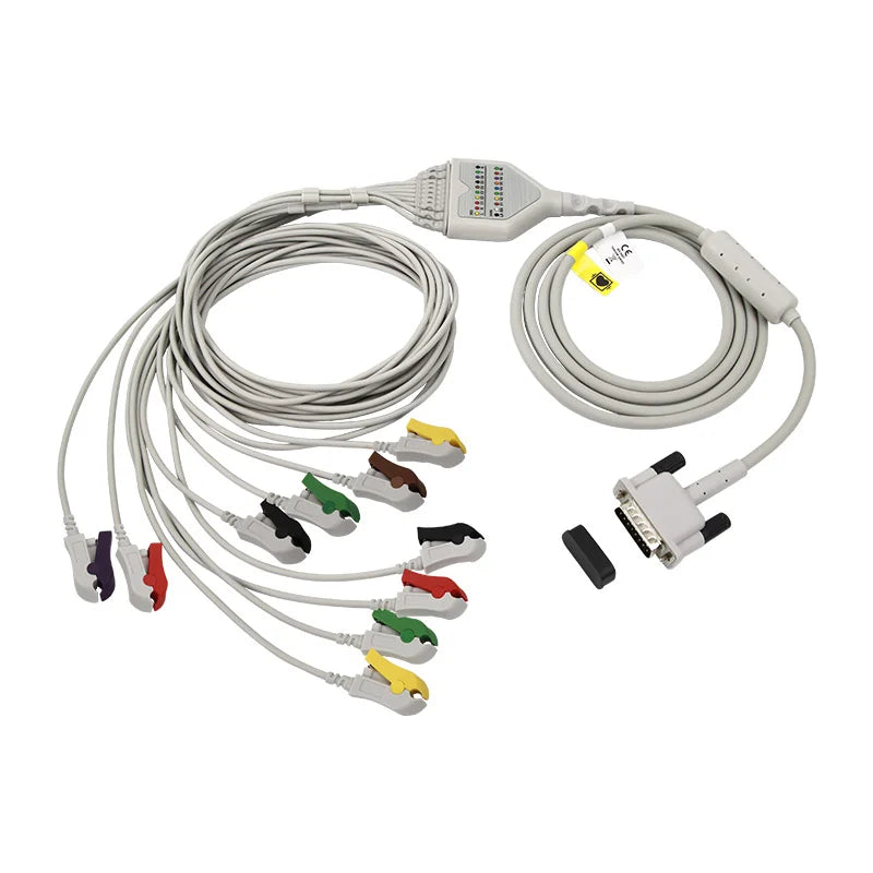 Philips-Compatible 10-Lead Direct-Connect EKG Cable Grabber IEC
