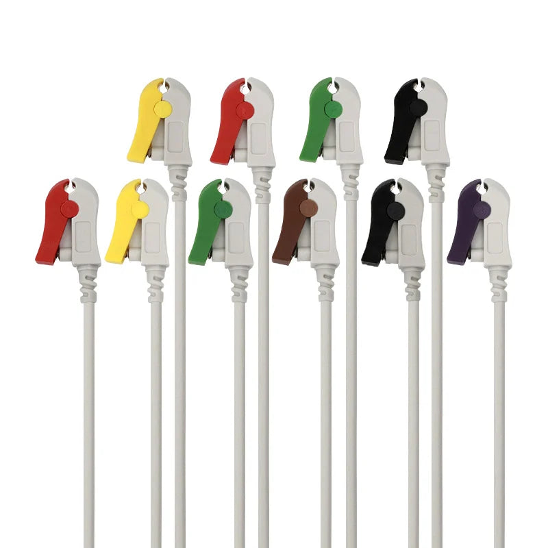 10 Lead ECG/EKG Cable With 4mm Grabber IEC