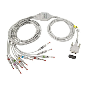 Schiller Direct-Connect EKG Cables Compatible With 10 Leads 4mm Banana AHA(Short Screw)