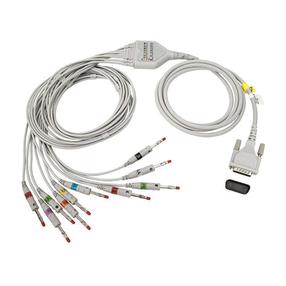 Schiller Direct-Connect EKG Cables Compatible With 10 Leads 4mm Banana AHA(Short Screw)