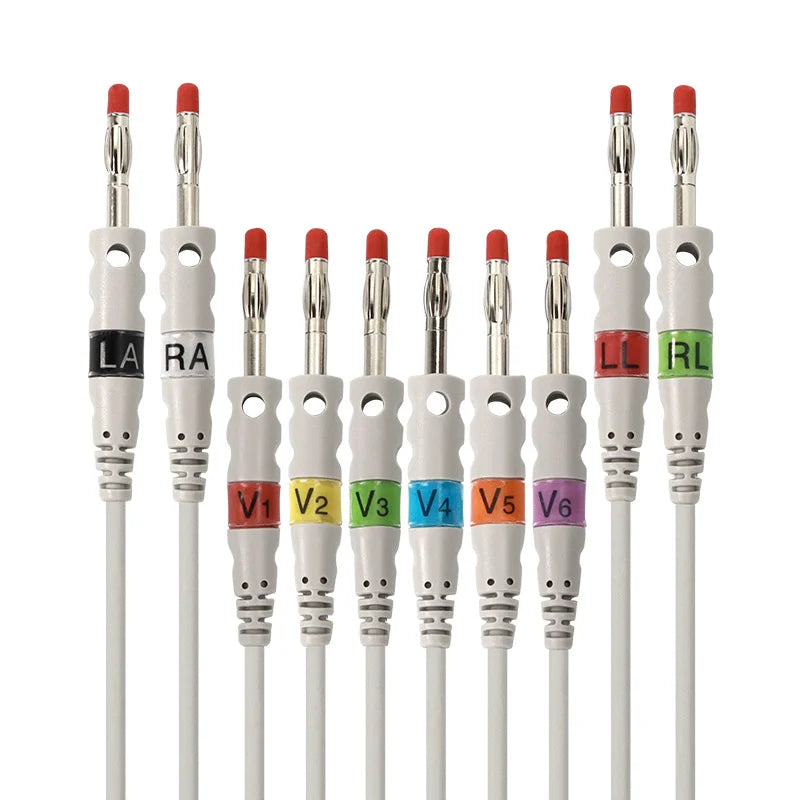 10 Lead ECG/EKG Cable With 4mm Banana AHA
