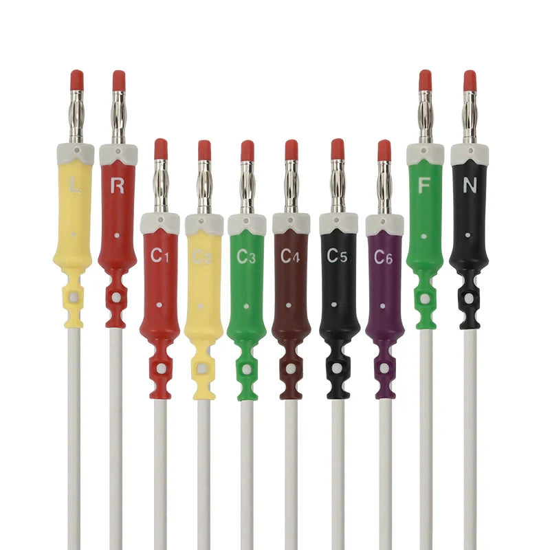 10 Lead ECG/EKG Cable With 4mm Banana IEC