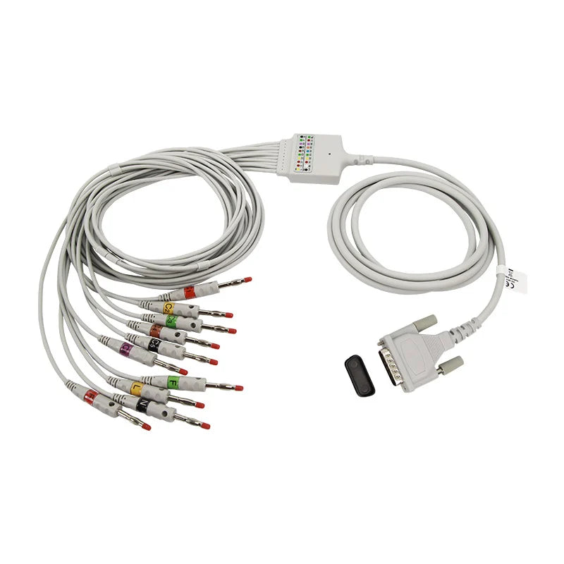 Schiller Direct-Connect EKG Cables Compatible With 10 Leads 4mm Banana IEC（NO Resistance)