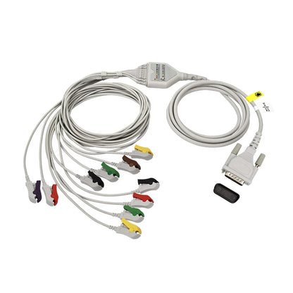Schiller Direct-Connect EKG Cables Compatible With 10 Leads Grabber IEC（Short Screw)