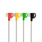 90°angled, 2 Trident Leads, 4 twin pin leads