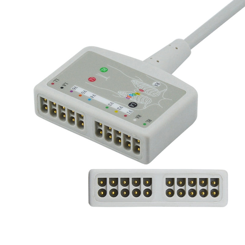 10 pin Connector for GE ECG trunk cable
