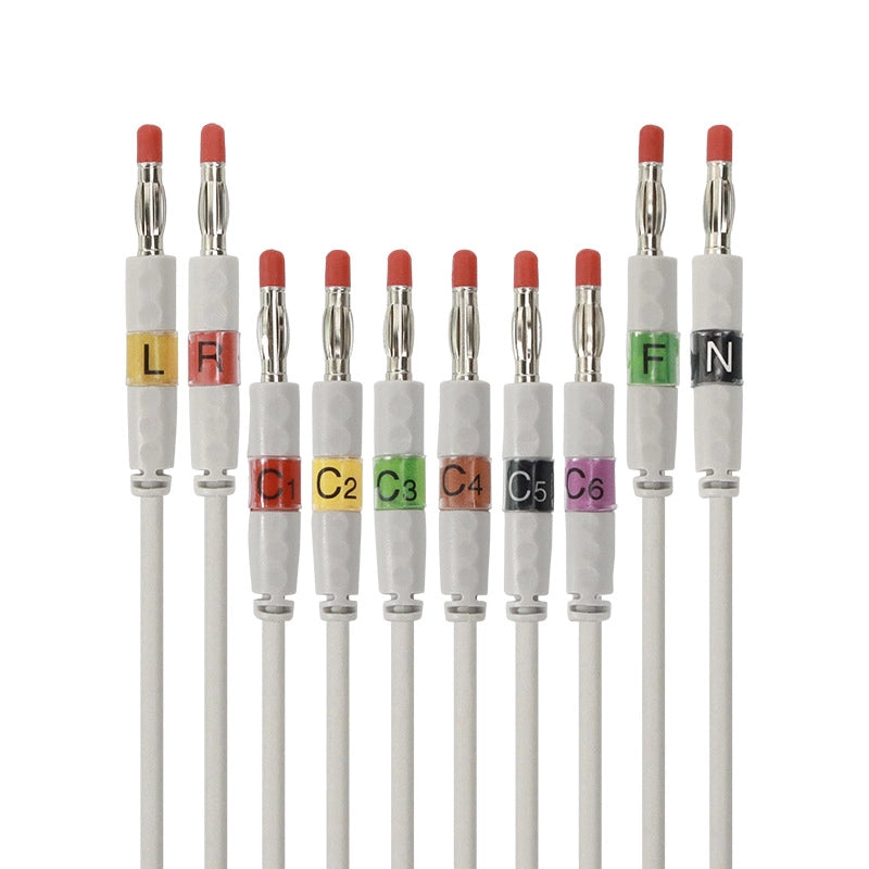 4mm Banana Plugs  10 Lead ECG/EKG Cable