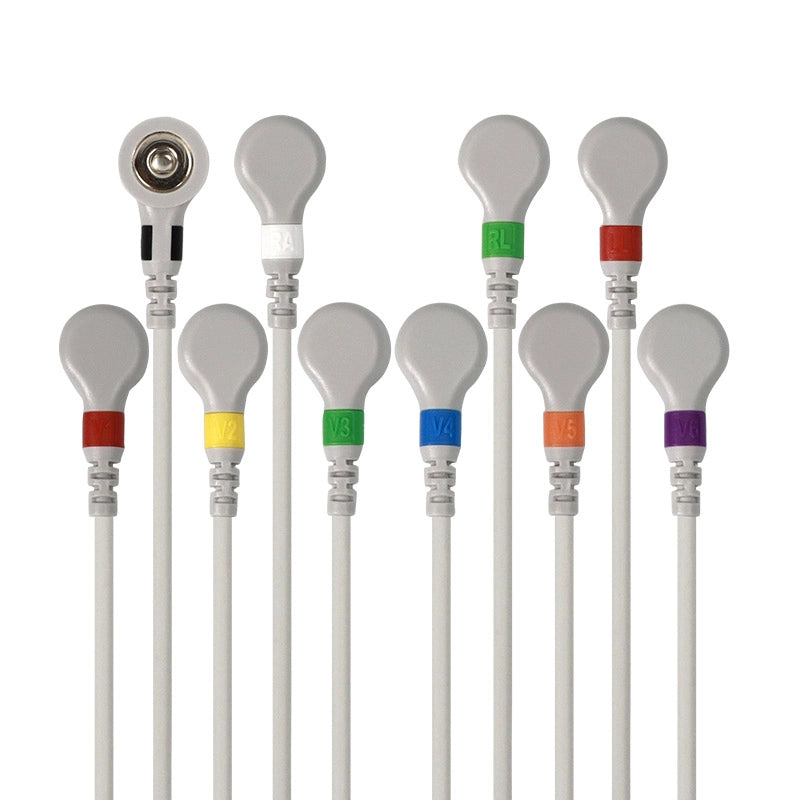 4mm Snap Plugs for 10 Lead ECG/EKG Cable