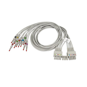 9293-046-60 Mortara EKG LeadWire Compatible 10-Leads With 4mm Banana AHA-9293-041-50