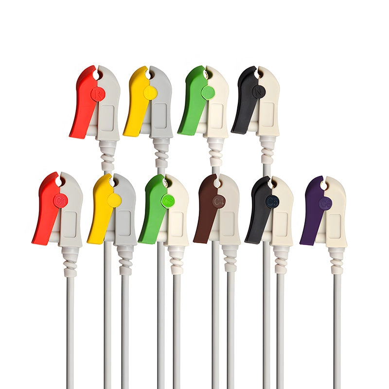 10 Lead ECG/EKG Cable With Grabber IEC