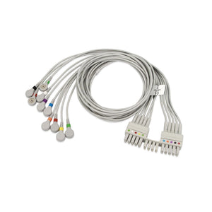 Mortara EKG LeadWire Compatible 10-Leads With 4mm Snap AHA
