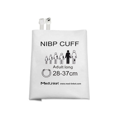 Disposable NIBP Cuff Adult Long 28-37cm with Dual Submin Connector