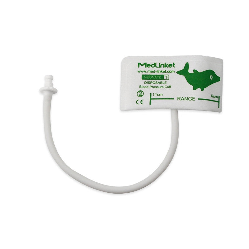 Disposable NIBP Cuff Neonate #3 Cuff Range 6-11 cm with Male Bayonet Connector