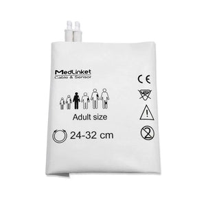 Disposable NIBP Cuff Adult 24-32cm，Critikon Soft Cuf，Dual Tube