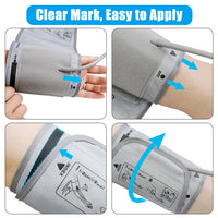 Blood Pressure Arm Cuff - MED LINKET Replacement Cuff Compatible with Omron CM2 H-CR24 D-Ring Cuff